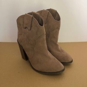 Merona size 6 booties worn once excellent condition.